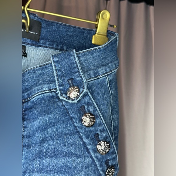 WHBM “Mariner” Wide Leg Jeans – Size 8 | Nautical Chic | Tummy Control Power - Picture 10 of 16